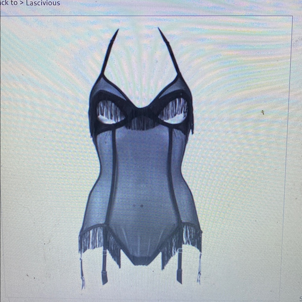 NWOT Lascivious Black Roxy Bodysuit